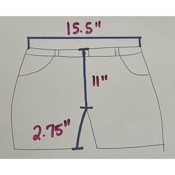 Old Navy Size 8 Khaki Shorts with Front Pockets That Look Like Back Pockets - Picture 8 of 8